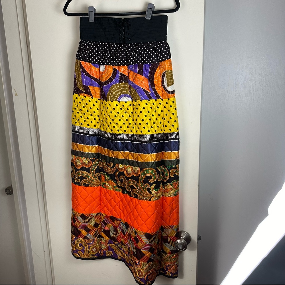 Youth Guild Vintage 70’sMulticolored/Print Quilted UnionMade Cottage Skirt XS/S?